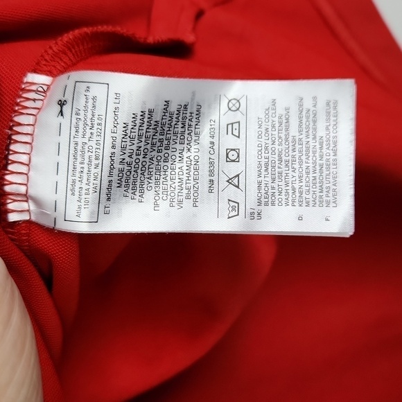 Men's Red Polo by Adidas Golf size XL - Picture 3 of 7